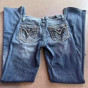 Vigoss y2k rhinestone flare jeans